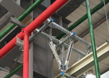 峨眉山该抗震支架的整体式支吊架结构协调性好
